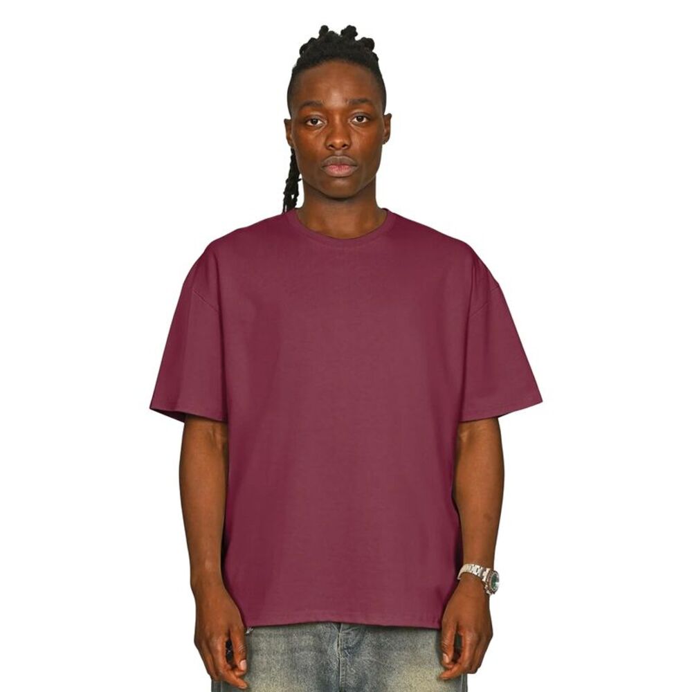 Casual Classics Unisex Adult Supreme Combed Extended Neckline Oversized T-Shirt